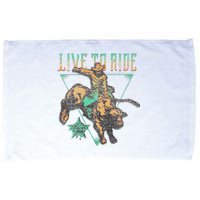 Pbr Professional Bull Riders Live To Ride Rodeo Pbr Logo Microfiber Hand Towel