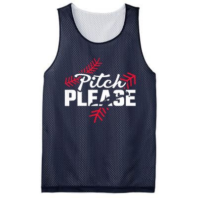 Pitch Please, Baseball Mesh Reversible Basketball Jersey Tank