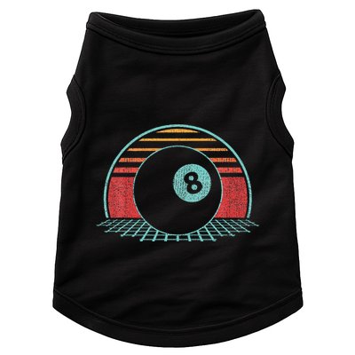 Pool Player Billiards Lover 8 Ball Retro Vintage 80s Style Doggie Tank