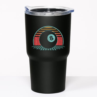 Pool Player Billiards Lover 8 Ball Retro Vintage 80s Style Tumbler
