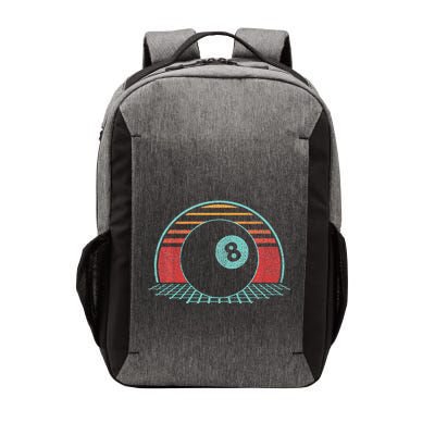 Pool Player Billiards Lover 8 Ball Retro Vintage 80s Style Vector Backpack