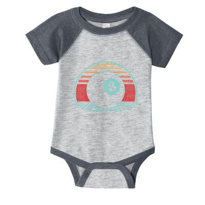 Pool Player Billiards Lover 8 Ball Retro Vintage 80s Style Infant Baby Jersey Bodysuit