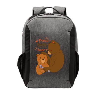Proud Papa Bear Cute Gift Vector Backpack