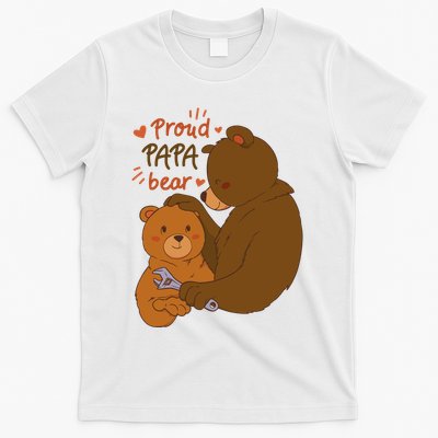 Proud Papa Bear Cute Gift T-Shirt