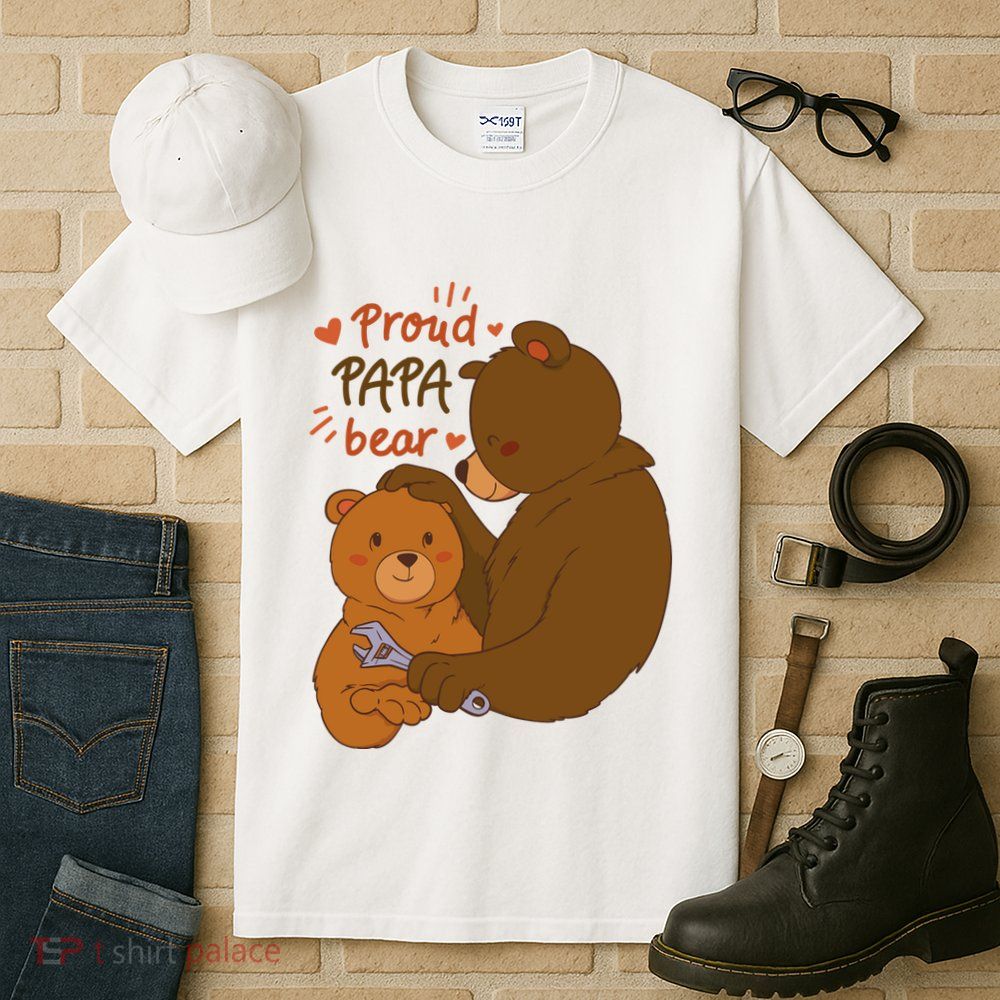 Proud Papa Bear Cute Gift Tall T-Shirt