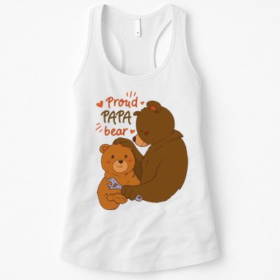 Proud Papa Bear Cute Gift Womens Tank Top
