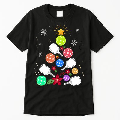 Pickleball Pickle Ball Christmas Tree Tall T-Shirt