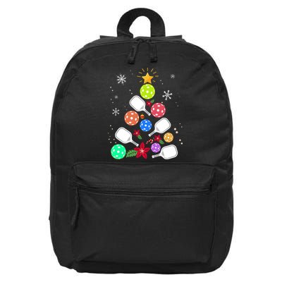 Pickleball Pickle Ball Christmas Tree 16 in Basic Backpack