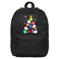 Pickleball Pickle Ball Christmas Tree 16 in Basic Backpack