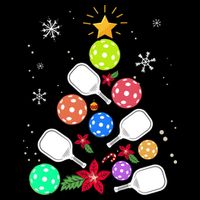 Pickleball Pickle Ball Christmas Tree 16 in Basic Backpack