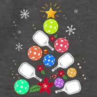 Pickleball Pickle Ball Christmas Tree Vector Backpack