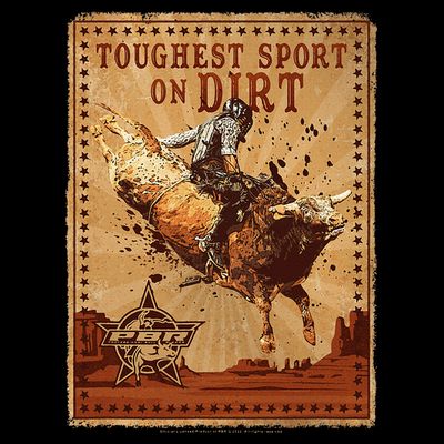 Pbr Professional Bull Riders Toughest Sport On Dirt Stamp T-Shirt