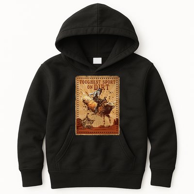 Pbr Professional Bull Riders Toughest Sport On Dirt Stamp Kids Hoodie