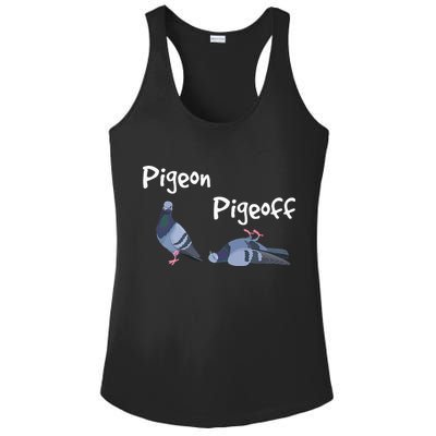 Pigeon Pigeoff Bird Birdwatcher Birdwatching Pigeon Racing Ladies PosiCharge Competitor Racerback Tank