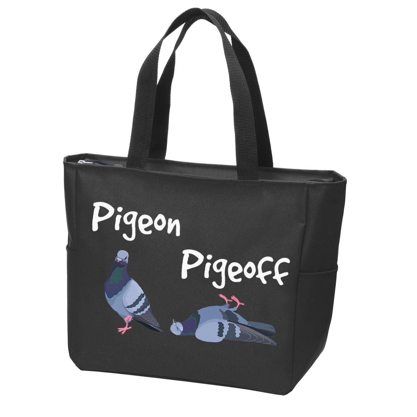 Pigeon Pigeoff Bird Birdwatcher Birdwatching Pigeon Racing Zip Tote Bag