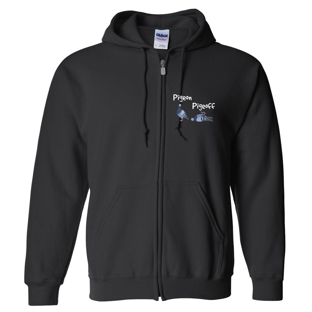 Pigeon Pigeoff Bird Birdwatcher Birdwatching Pigeon Racing Full Zip Hoodie