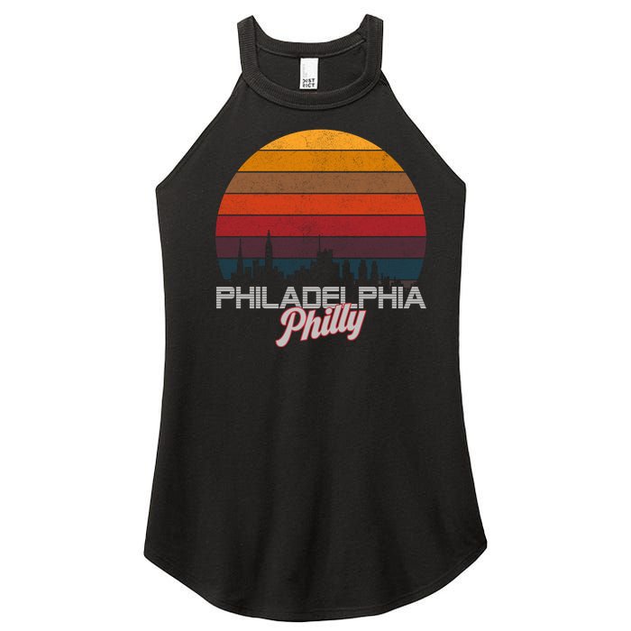 Philadelphia Philly Baseball Vintage Retro Women’s Perfect Tri Rocker Tank