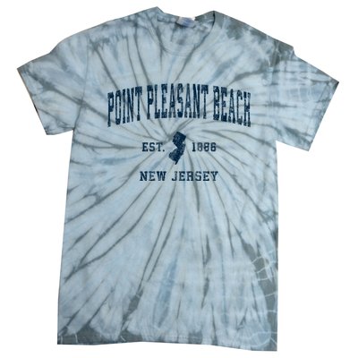 Point Pleasant Beach New Jersey Nj Vintage Sports Tie-Dye T-Shirt