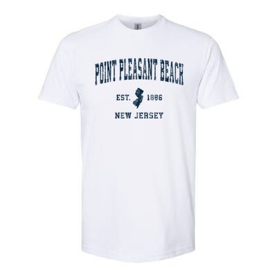 Point Pleasant Beach New Jersey Nj Vintage Sports Softstyle CVC T-Shirt