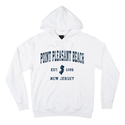 Point Pleasant Beach New Jersey Nj Vintage Sports Hoodie