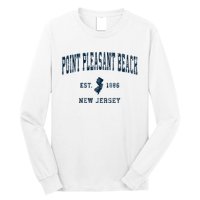 Point Pleasant Beach New Jersey Nj Vintage Sports Long Sleeve Shirt