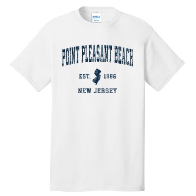 Point Pleasant Beach New Jersey Nj Vintage Sports Tall T-Shirt