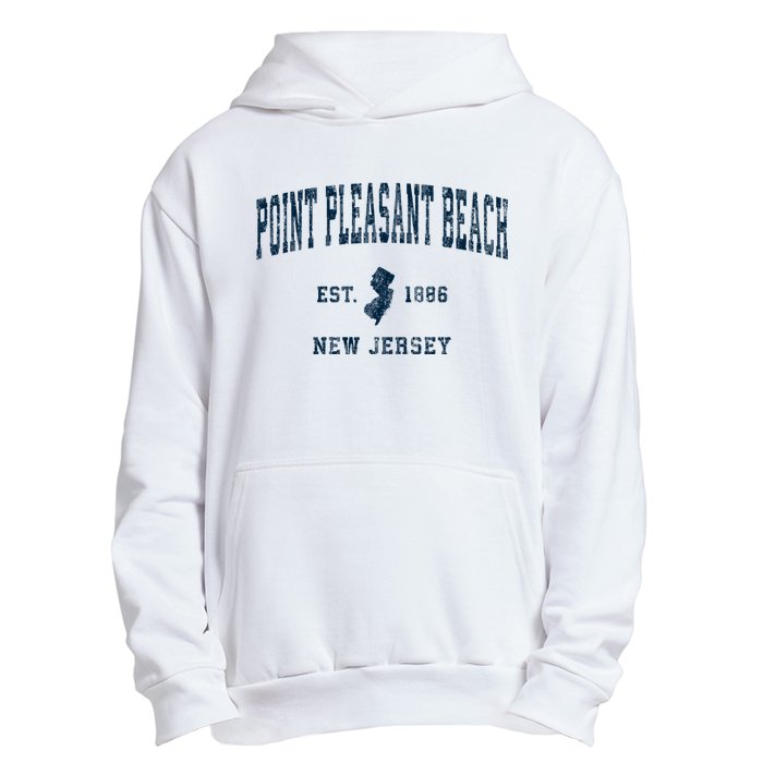 Point Pleasant Beach New Jersey Nj Vintage Sports Urban Pullover Hoodie