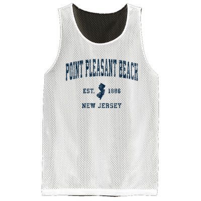 Point Pleasant Beach New Jersey Nj Vintage Sports Mesh Reversible Basketball Jersey Tank