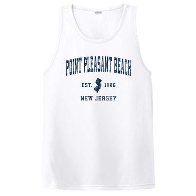 Point Pleasant Beach New Jersey Nj Vintage Sports PosiCharge Competitor Tank