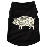 Pig & Pork Butcher Diagram Bacon Lover Doggie Tank