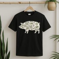 Pig & Pork Butcher Diagram Bacon Lover T-Shirt