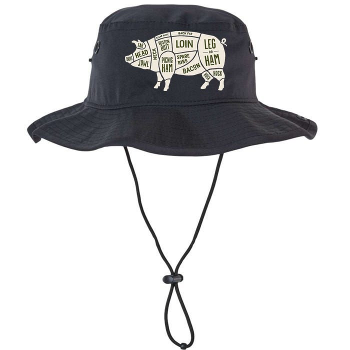 Pig & Pork Butcher Diagram Bacon Lover Bucket Hat