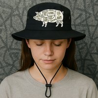 Pig & Pork Butcher Diagram Bacon Lover Bucket Hat