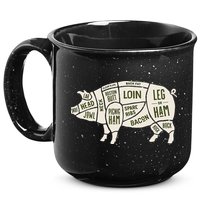 Pig & Pork Butcher Diagram Bacon Lover 15oz Campfire Ceramic Mug