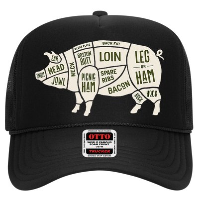 Pig & Pork Butcher Diagram Bacon Lover Trucker Hat