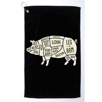 Pig & Pork Butcher Diagram Bacon Lover Golf Towel