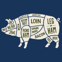 Pig & Pork Butcher Diagram Bacon Lover Infant Baby Jersey Bodysuit