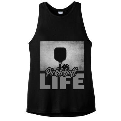 Pickleballer Pickle Baller Pickleball Player Ladies PosiCharge Tri-Blend Wicking Tank
