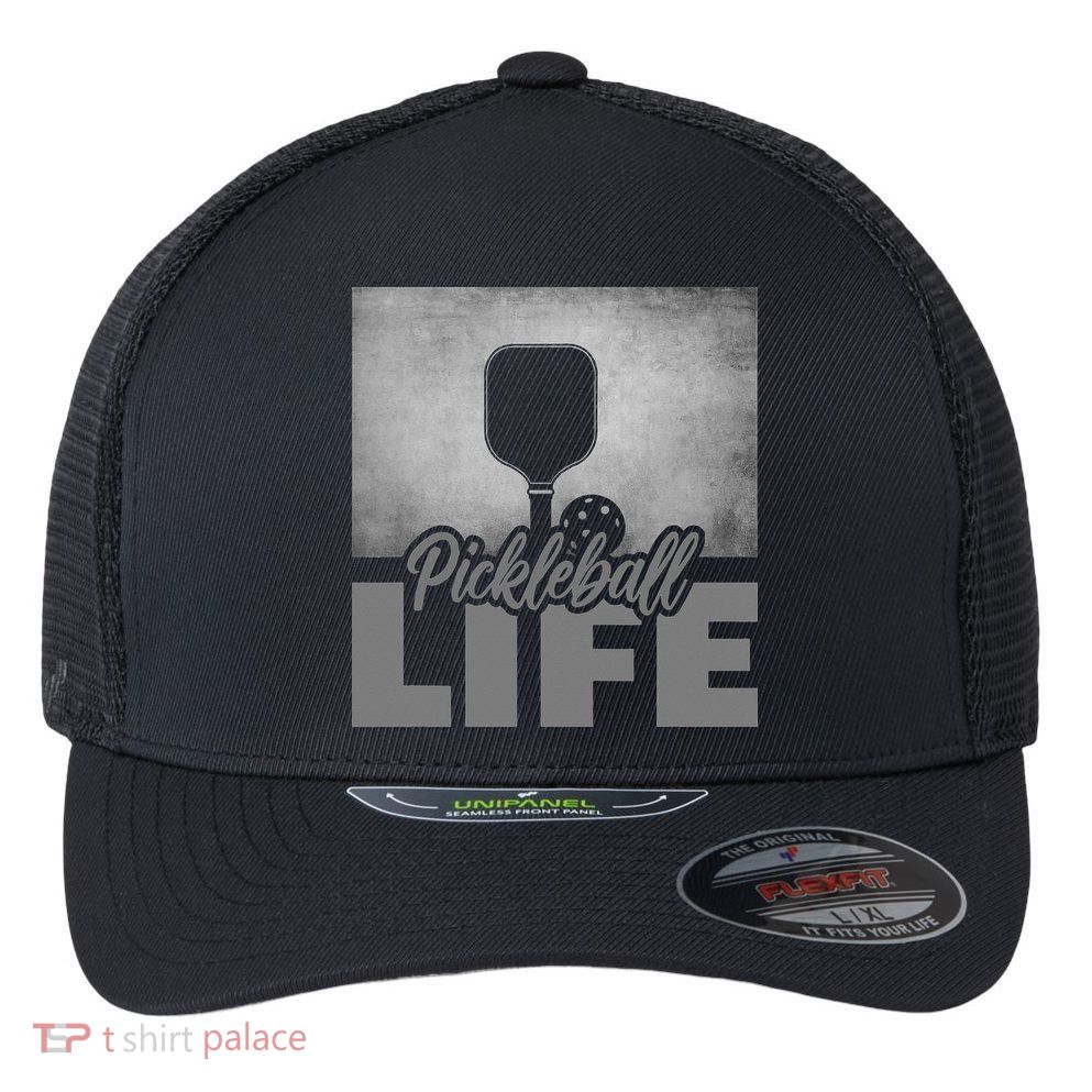 Pickleballer Pickle Baller Pickleball Player Flexfit Unipanel Trucker Cap