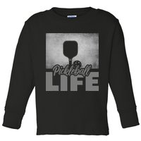 Pickleballer Pickle Baller Pickleball Player Toddler Long Sleeve Shirt