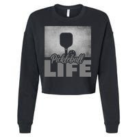 Pickleballer Pickle Baller Pickleball Player Cropped Pullover Crew