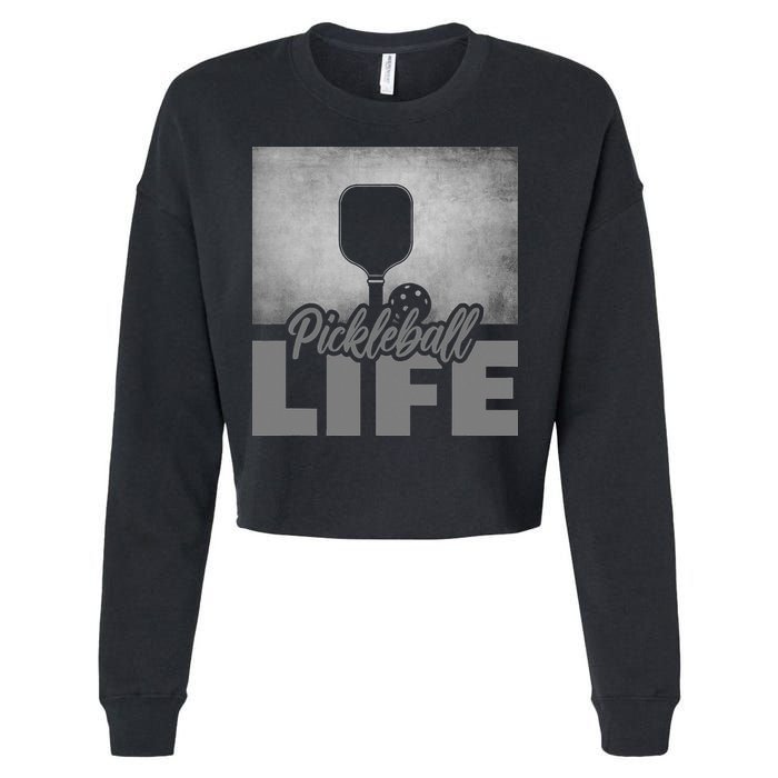 Pickleballer Pickle Baller Pickleball Player Cropped Pullover Crew