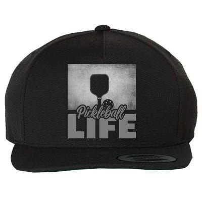 Pickleballer Pickle Baller Pickleball Player Wool Snapback Cap