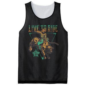 Pbr Professional Bull Riders Live To Ride Rodeo Pbr Logo Mesh Reversible Basketball Jersey Tank