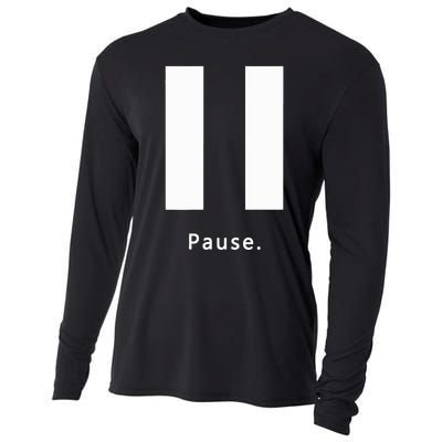 Pause. Pause Button Cooling Performance Long Sleeve Crew