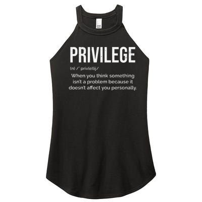 Privilege Proud Black Pride Black History Month Women’s Perfect Tri Rocker Tank