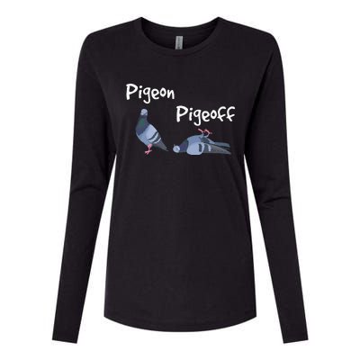 Pigeon Pigeoff Bird Birdwatcher Birdwatching Pigeon Racing Womens Cotton Relaxed Long Sleeve T-Shirt