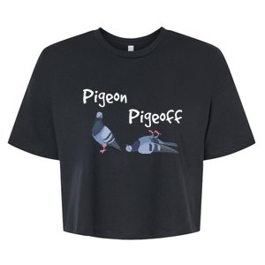 Pigeon Pigeoff Bird Birdwatcher Birdwatching Pigeon Racing Bella+Canvas Jersey Crop Tee