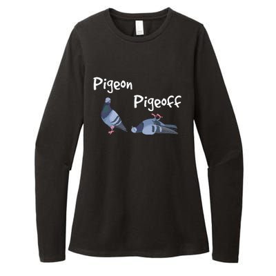 Pigeon Pigeoff Bird Birdwatcher Birdwatching Pigeon Racing Womens CVC Long Sleeve Shirt