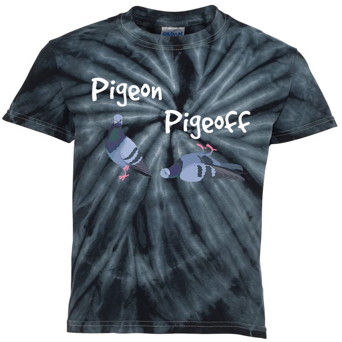 Pigeon Pigeoff Bird Birdwatcher Birdwatching Pigeon Racing Kids Tie-Dye T-Shirt